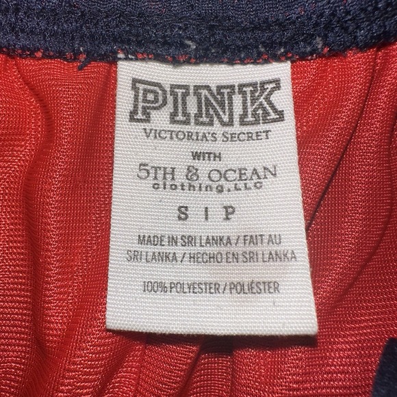 St. Louis Cardinals Sz Small PINK with 5th & Ocean Blue & Red Shorts Mesh Pocket - Picture 5 of 7